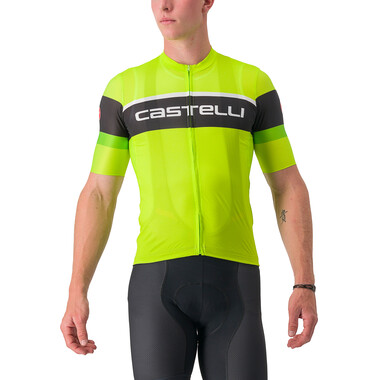 CASTELLI SCORPIONE 3 Short-Sleeved Jersey Yellow/Black/Green 2023 0
